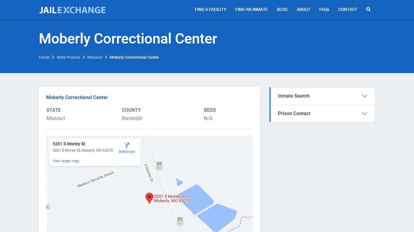Moberly Correctional Center Prisoner Search | Visitation ...